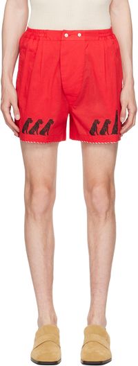 Bode Short boxeur Monday rouge