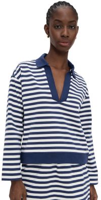 POSSE Haisley Pull Over Navy Stripe M