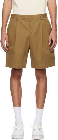 A.P.C. Tan Pleated Shorts