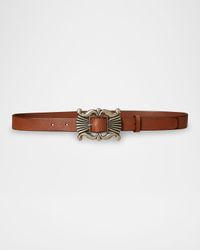 x T. Skies Vachetta Leather Belt