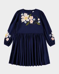 Girl's Camma Floral Embroidered Dress, Size 3T-6