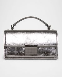 Venezia Small Metallic Leather Crossbody Bag