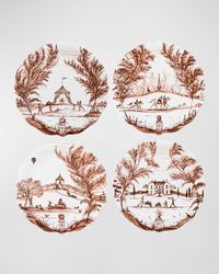 Country Estate Harvest Assorted Party Plates, Set of 4