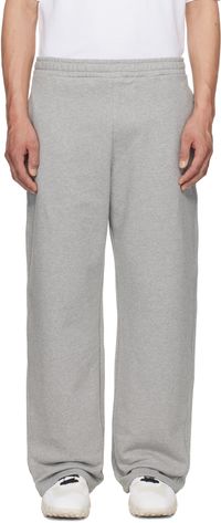 Marine Serre Gray Moon Logo Sweatpants