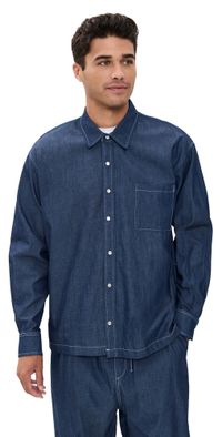 Bather Denim Leisure Shirt Rinsed L
