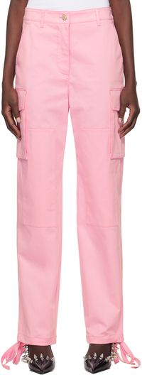 Moschino Jeans Pink Panel Cargo Pants