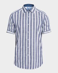 Men's Preston Stripe Short-Sleeve Shirt