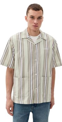 Carhartt WIP Folsey Shirt Folsey Stripe/Pale Olive/White XS