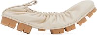 Bottega Veneta Ballerines blanc cassé à semelle Shore