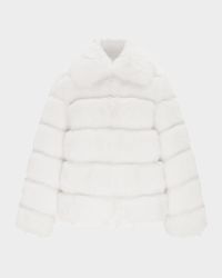 Fur-Free Quilted Faux Fox Coat