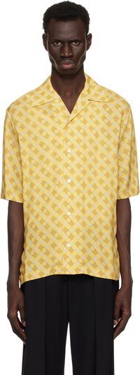 AMIRI Yellow 'MA' Quad Camp Shirt