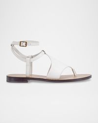 Lillie Flat Leather Sandals