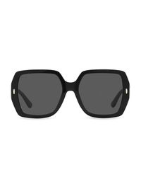 Women's 54MM Square Sunglasses - Black