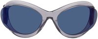 MCQ Purple Futuristic Sunglasses