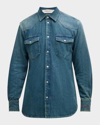 Men's Journey Dirty Wash Denim Shirt