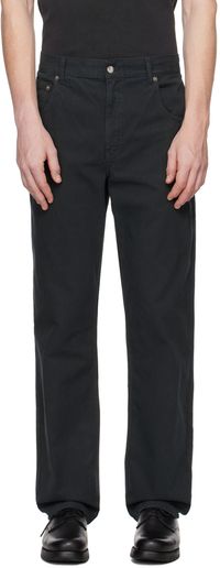 DANCER Black Five-Pocket Trousers