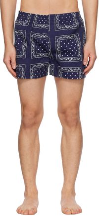 JACQUEMUS Navy Le Raphia 'Le Caleçon' Boxers