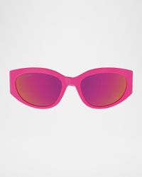 Round Acetate Sunglasses