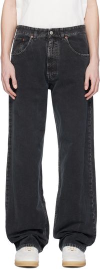 MM6 Maison Margiela Black 5 Pockets Jeans