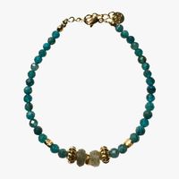 Ginandger - Bracelet apatite et labradorite - Taille Unique - Vert