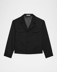 Men's Notch Lapel Utility Jacket