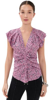Isabel Marant Lonea Top Pink 42