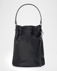 Lila Mini Satin Top-Handle Bag