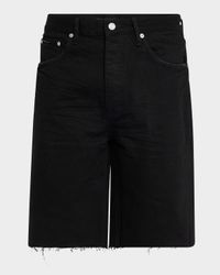 Men's Midnight Black Denim Shorts