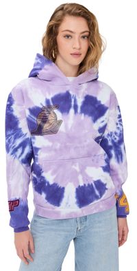 DANNIJOPRO Los Angeles Lakers Tie Dye Hoodie Purple XL
