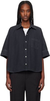 Citizens of Humanity Black Claire Origami Shirt