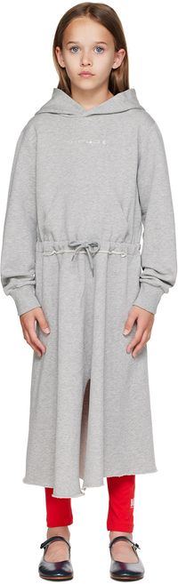 MM6 Maison Margiela Kids Gray Crystal Dress