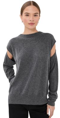 LISA YANG Othelia Cashmere Sweater Graphite 1
