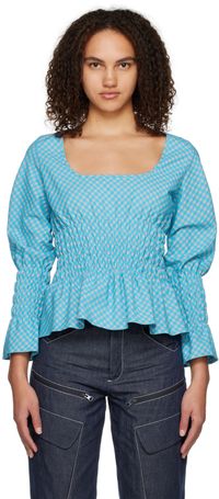 paria /FARZANEH Blue Bubblegum Blouse