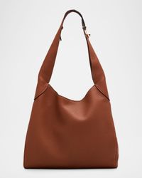Small Supple Leather Hobo Bag