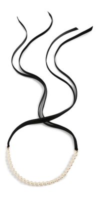 Jennifer Behr Pearl Ribbon Necklace Pearl One Size