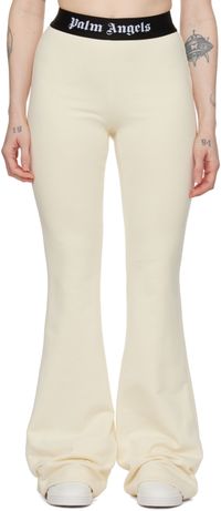 Palm Angels Off-White Flared Lounge Pants