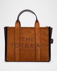 The Medium Suede & Leather Tote Bag