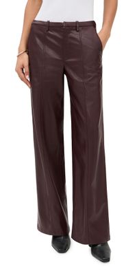 Madison the Label Lowen Faux Leather Pants Cacao M