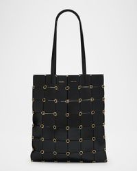 Emma Small Paneled Leather Tote Bag