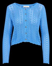 La Petite Etoile - Gilet droit col rond en coton - Taille 3 - Bleu