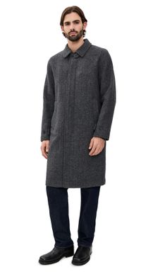 Vince Balmacaan Coat H Charcoal M