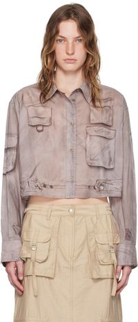 Acne Studios Chemise brune à boutons