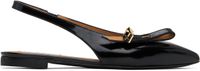 Moschino Ballerines noires à boucle à fermoir à ardillon
