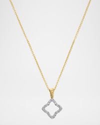Cable Collectibles 18k Gold Quatrefoil Necklace