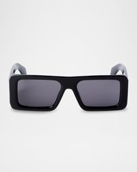 Men's Troy Acetate Rectangle Sunglasses