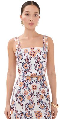 Figue Laura Top Ibiza Floral Biscotti Beige L