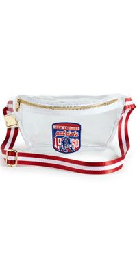 Stoney Clover Lane New England Patriots Clear Fanny Pack Red/White One Size
