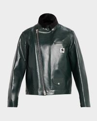 Men's Leather Moto Jacket