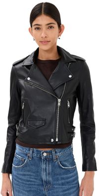 IRO Ashville Leather Jacket Black 44