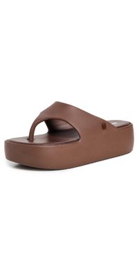 Melissa Melissa Free Platform Thong Sandals Bronze 10